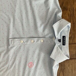 Peter Millar light blue crown crafted performance shirt